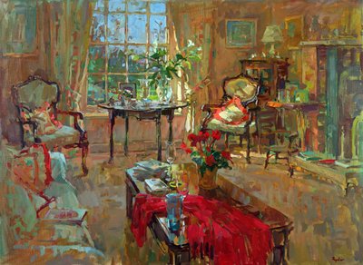 Sunlight with Lilies by Susan Ryder